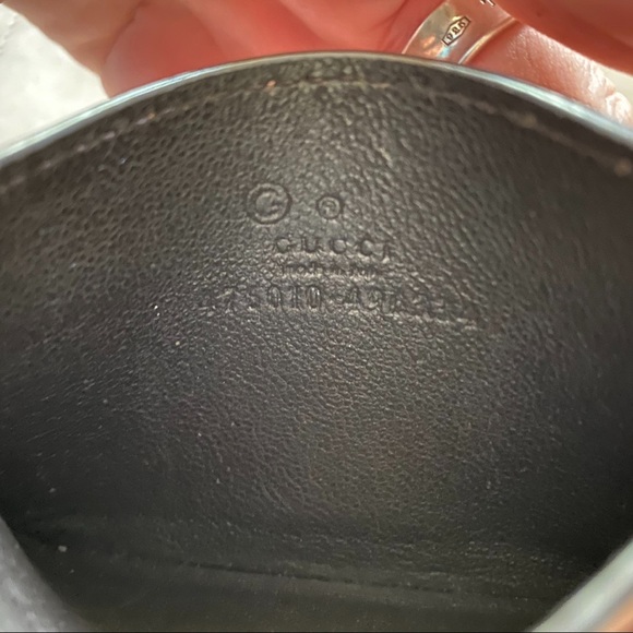 **SOLD**Pink Gucci Guccissima Credit Card Wallet - Picture 4 of 4